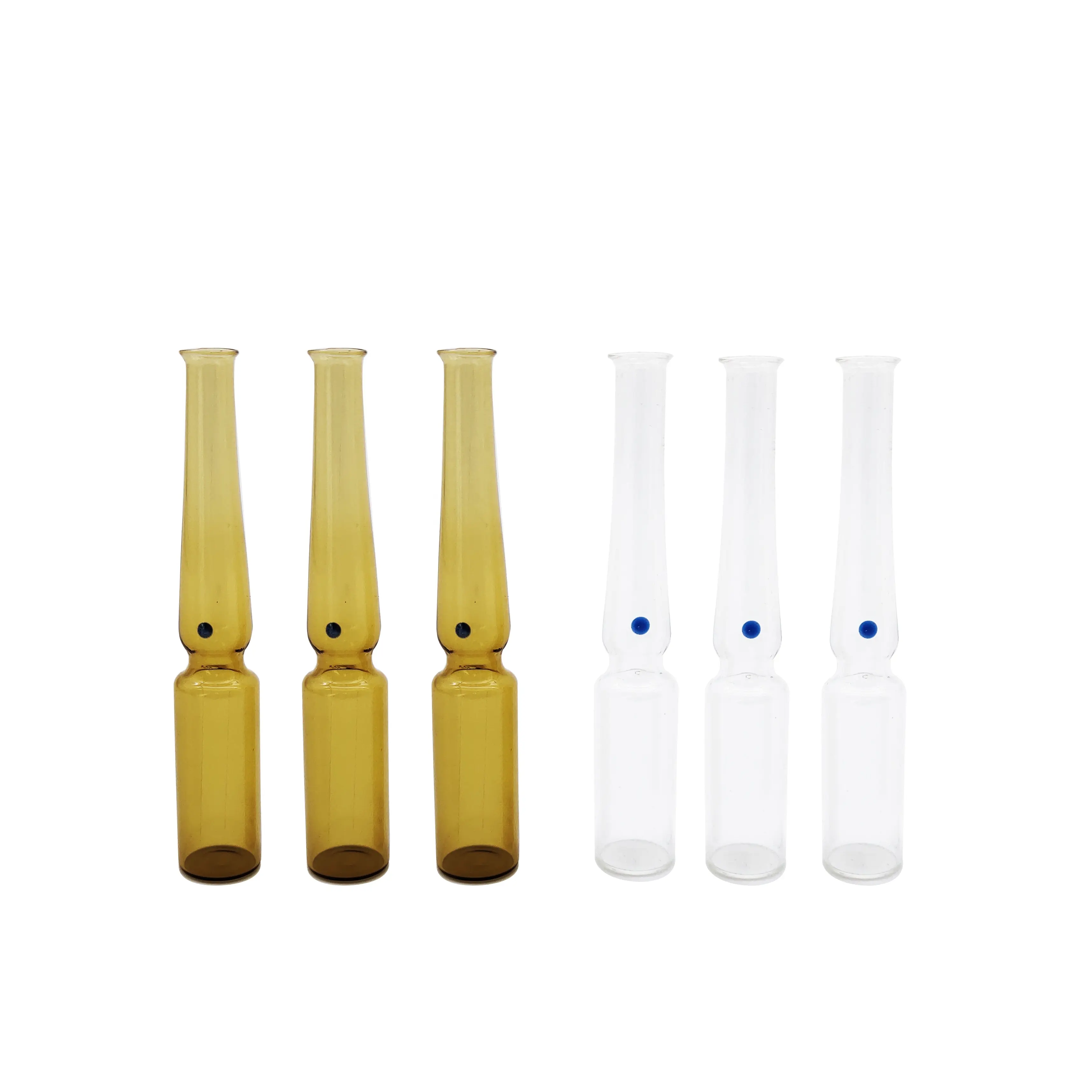 YBB ISO 1ml 2ml 3ml 5ml 10ml clear amber glass empty ampoules vials for injection