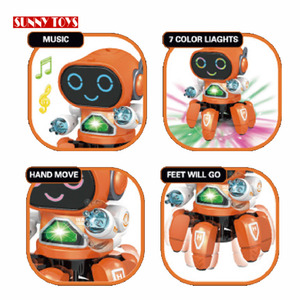 Six Claw Electric <strong>Robot</strong> Kit Kid Educational Set Diy Toy <strong>Robot</strong> for Child with Music 7 Color Light - Product Image 5