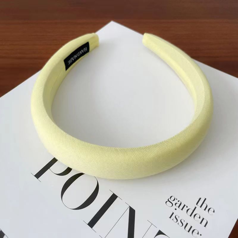 Diadema de esponja amarillo claro