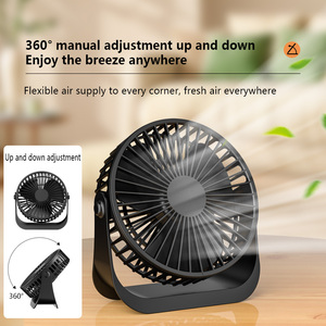 Xách tay USB nhựa máy tính để bàn <span class=keywords><strong>FAN</strong></span> 360 độ có thể điều chỉnh động cơ không chổi than gió mạnh tiếng ồn thấp cho văn phòng nhà xe - Product Image 4