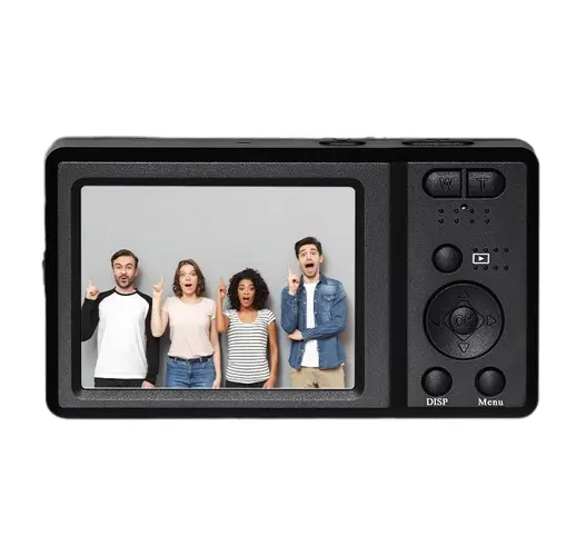 Vente en gros d'usine d'un appareil photo numérique HD 4K 56MP Enregistrement photo + vidéo Caméra pour vlogging Caméra compacte portable pour étudiants