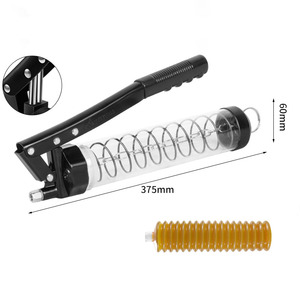 CAVITT Heavy Duty <strong>Lubricating</strong> <strong>Tool</strong> 600 CC Hand-operated Grease Gun Transparent Double Piston Manual Grease Gun