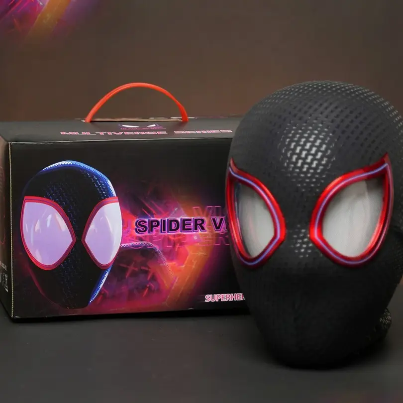 Regalo di compleanno di Halloween natale Cosplay Marvel Electronic Myers copricapo Spiderman maschera Spider-man