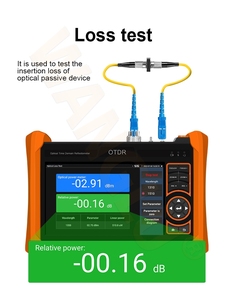 WANGLU 1310/1550nm 28/26dB 100KM 5.4 Touch Screen OTDR Fiber Optic time domain reflectometer with <strong>network</strong> IP camera tester - Product Image 5