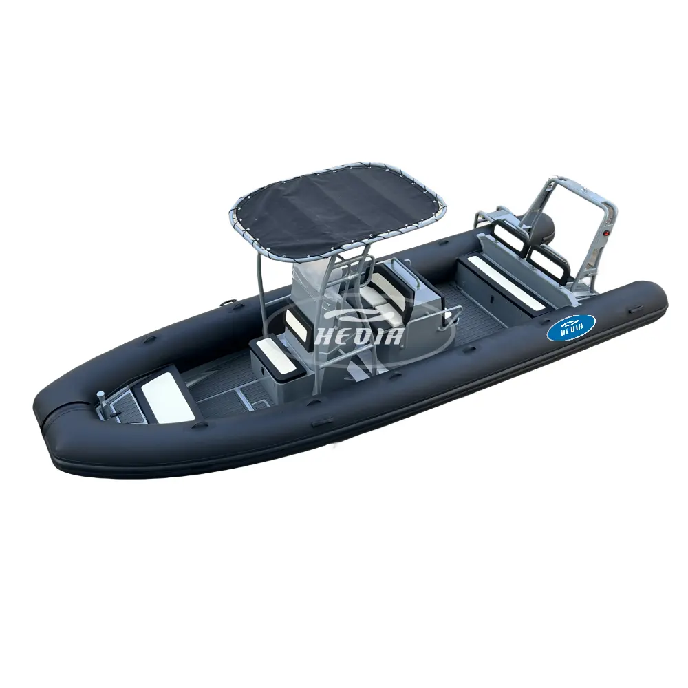 Hedia Bestseller RHIB 700 23,3 Fuß 7 M Hypalon-Rumpf-Aluminium-Boot Luxus tiefer V-Boden 7 M Sport-Ribben-Schlauchboot