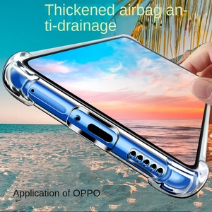 OPPO RENO6 cep telefonu A95 akavrama Max Pro Max 1.5MM kalın anti-sonbahar şeffaf yumuşak kılıf Redmi TPU malzeme Iphone16 kapak