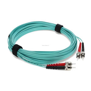 Fabrika kaynağı G50/125um OM3 turkuaz dubleks <span class=keywords><strong>st</strong></span>-<span class=keywords><strong>st</strong></span> yama kablosu Multimode UPC Om3 cam elyaf 4G 3G GSM POE ağları için