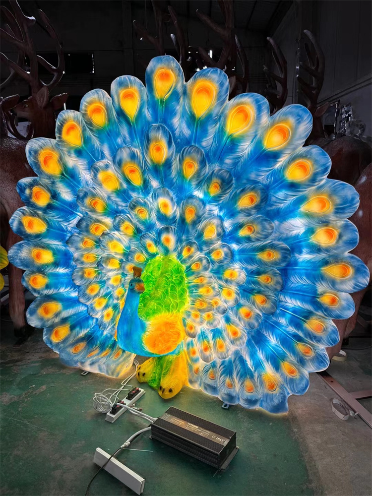 100W blue peacock 142*45*132cm