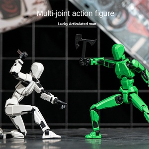 Hand-Made 3D Printed 13 Multi-Joint Action Figure New ODM PVC Material Lucky Frozen Robot Decompression Artifact Assembly <strong>Toy</strong> - Product Image 3