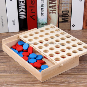High-end Detachable Classic <strong>Game</strong> Wooden 4 in a Row <strong>Game</strong> Set Collect in a Line <strong>Game</strong> Children's Learning Toy - Product Image 3