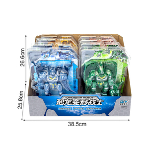 クールな恐竜Diy組み立て変形ロボットミニフィギュア恐竜ロボット変形おもちゃロボットブロックセット子供男の子用 - Product Image 5