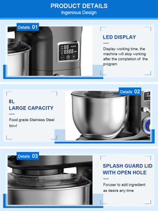 Source Factory <strong>Mixer</strong> Electric and Household Stand <strong>Mixer</strong> Mixing High Quality Pure Copper Motor - Product Image 5