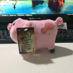 DL6 hoạt hình trọng lực rơi waddles màu hồng lợn Thú nhồi bông đồ chơi sang trọng - Product Image 3