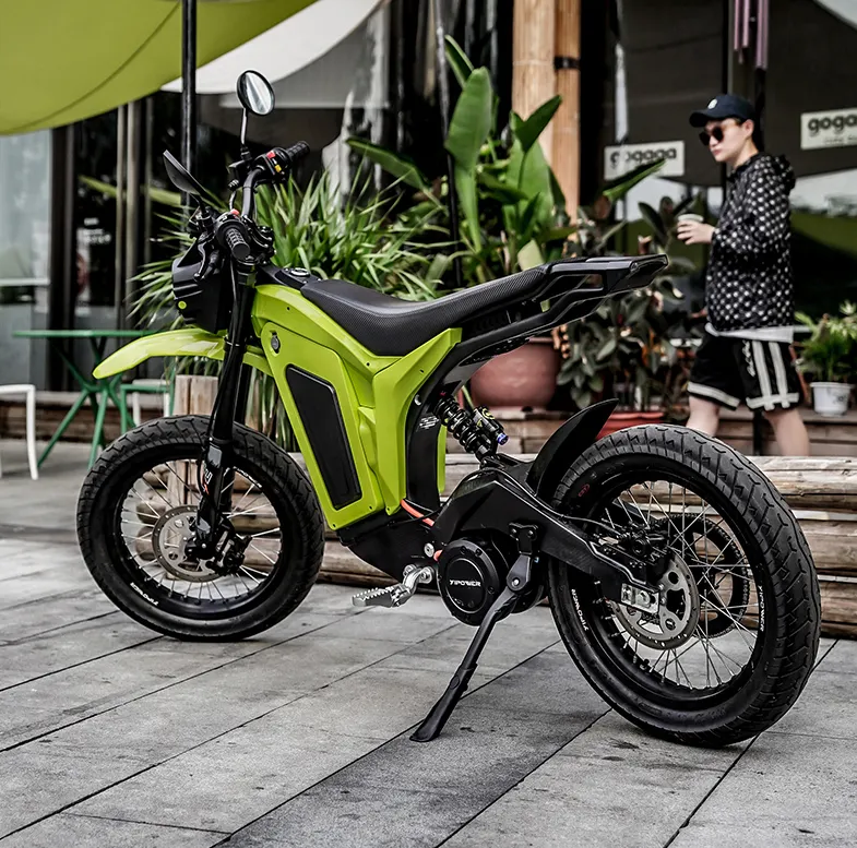Motocicleta de carreras eléctrica de alta calidad 72V 45Ah, par de 320Nm con batería de litio, venta al por mayor, venta de fábrica
