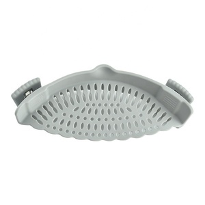 Snap N <strong>Strain</strong> <strong>Pot</strong> Strainer Pasta Strainer Adjustable Silicone Clip on Strainer for <strong>Pots</strong>, Pans, and Bowls - Kitchen Colander - Product Image 4