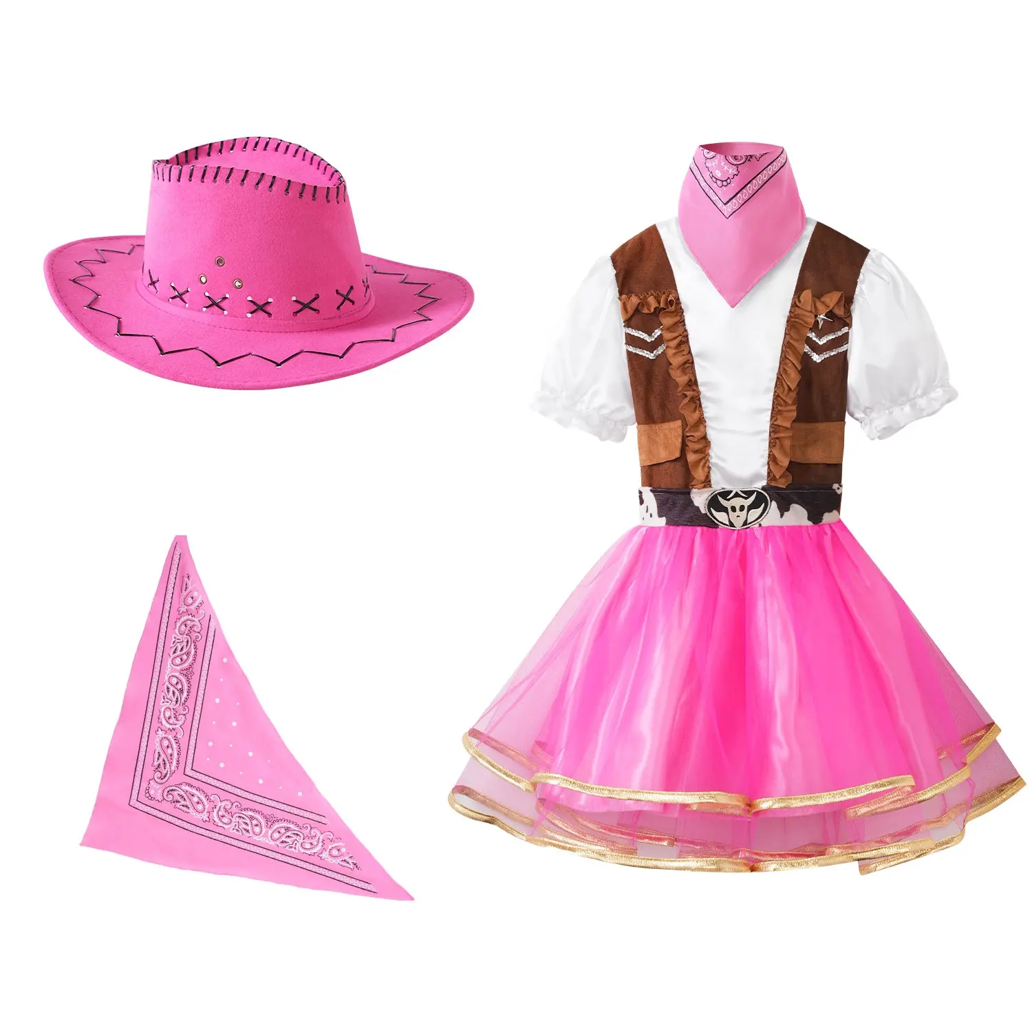 Vestido vaquero de estilo occidental, vestidos cómodos para fiesta, Halloween, Navidad, Carnaval, regalo, actuación
