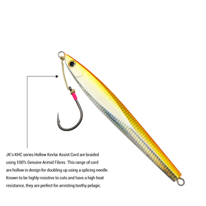 Dorimar linha de pesca kevlar jk 170-330lb, forte oco, núcleo, linha de ajuda para pesca de barco, gancho de amarração