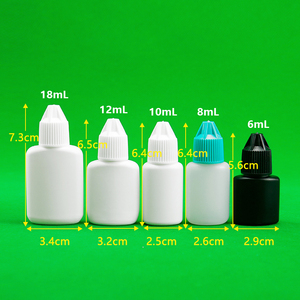 5毫升 HDPE 滴管塑料瓶，带螺丝帽，用于睫毛，滴眼液，胶水或指甲油 - Product Image 6