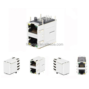 RJ45เลเยอร์คู่1*1 USB 8พิน10พิน Cat5 Cat6 ABS วัสดุที่อยู่อาศัยป้องกันพลังงานเครือข่ายไฟ LED FPC ขั้วต่อ PCB - Product Image 3