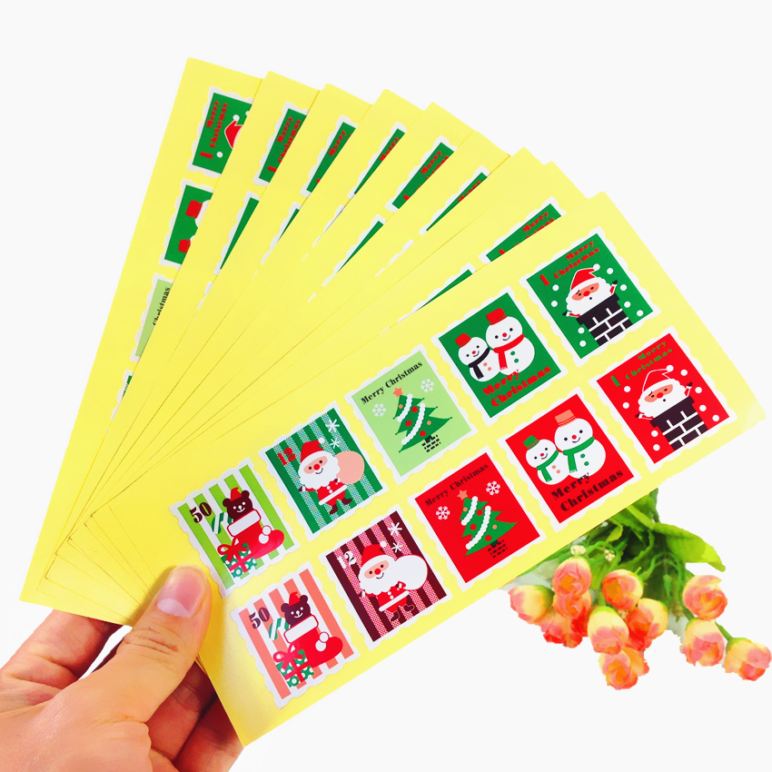30x34mm amarillo navideño