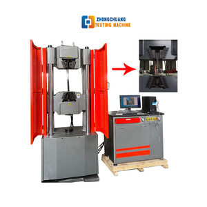 Computadora Servo Control 100T Máquina de prueba de tracción universal hidráulica 1000KN Máquina de prueba de tracción de barras de refuerzo de construcción - Product Image 1