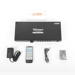 TESmart 4x4 HDMIシームレスマトリックススイッチ1920x1080 @ 60Hz、LCD、オーディオ分割およびプレビューモード付き - Product Image 1