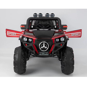 Electric Kids Cars with Remote Control 12v Ride-on Baby Car 2-13 <strong>Years</strong> Old <strong>Four</strong> Wheels Pedal Power Light Features Double Seat - Product Image 6