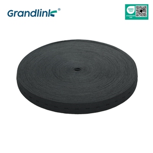 <strong>Custom</strong> <strong>Color</strong> Polyester Button Hole <strong>Elastic</strong> Knitted Band Adjustable Button Hole <strong>Elastic</strong> Webbing - Product Image 5