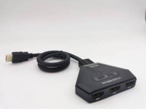 Conmutador HDMI 4K60Hz 1x3 Conmutador HDMI Compatible con 4K63Hz 1080P60Hz HDMI con Control de botón para computadora PC HDTV Xbox PS3 PS4 PS5