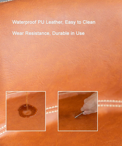 أثاث بار اسكندنافي من القماش من قماش الكتان مع مسند ظهر منحني للمطبخ - Product Image 6