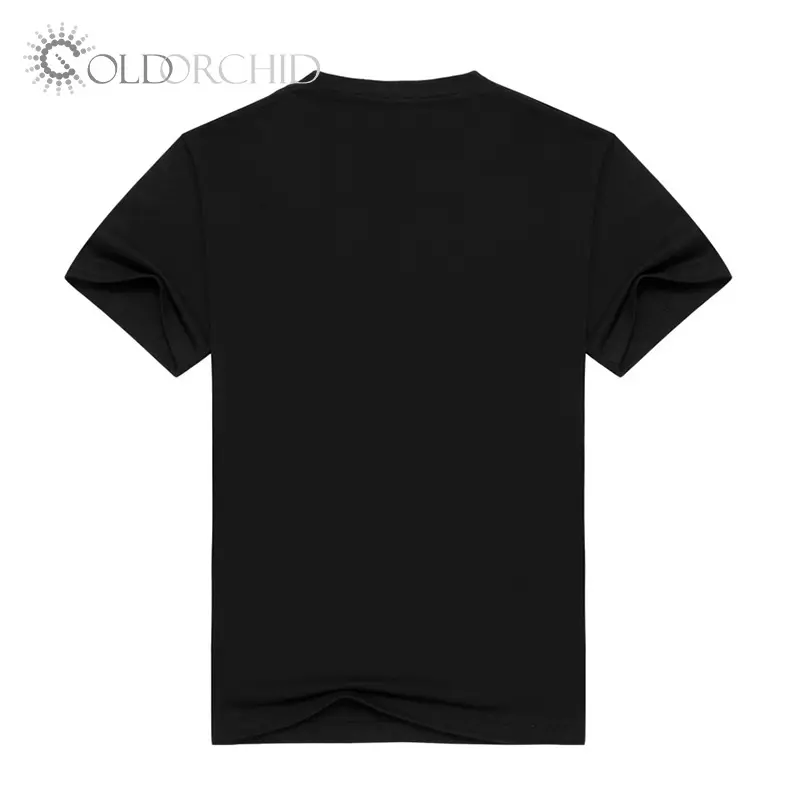Camiseta masculina de design moderno, punk rock, moda 3d, impressão lisa, preta, sem estilo