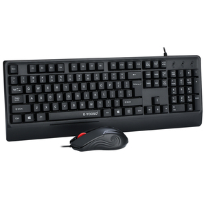 Conjunto de teclado y ratón ergonómicos con cable USB para oficina, venta al por mayor, para PC y ordenador - Product Image 2