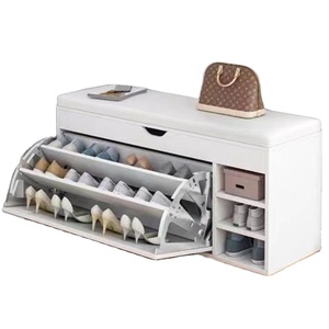 Sapateira para sala de estar, sapateira, prateleira para sapatos, armário, economizador de espaço, sapateira de madeira, prateleira para exibição - Product Image 5