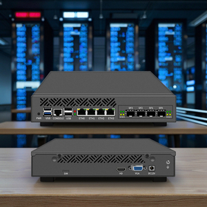 1U 9.5 Inch Rack-mounted Firewall Appliance Router Mini PC In-tel N100 4*/2*10G SFP 2.5G Gateway <strong>Network</strong> Security Server - Product Image 1