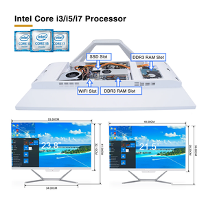 HYSTOU Blanco Intel Core I5 10200H All-in-One Office PC 23,8/21,5 Computadora de escritorio con interfaz USB para uso doméstico Win-Dows OS - Product Image 4