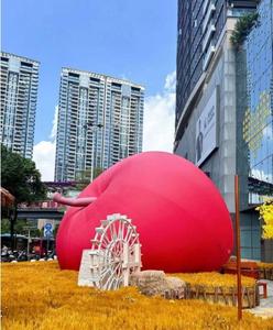 2024 New Arrival nhà máy giá Lớn nhất Inflatable Red <span class=keywords><strong>Apple</strong></span> quảng cáo ngoài trời biểu tượng tùy chỉnh - Product Image 4