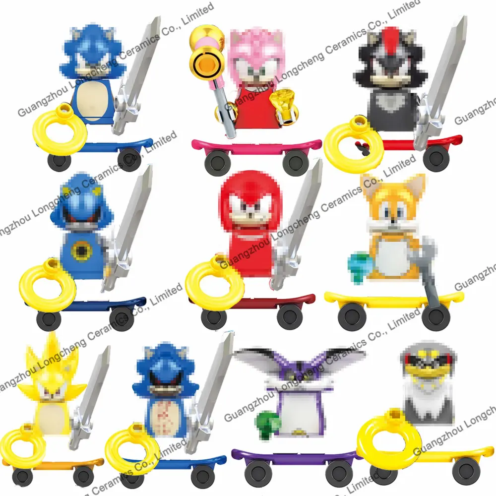 Cartoon Amy Rose Schaduwstorm Nakkurusu Teirusu Groot De Kat Mini Geassembleerde Bouwstenen Actiefiguren Kinderspeelgoed Kf6123