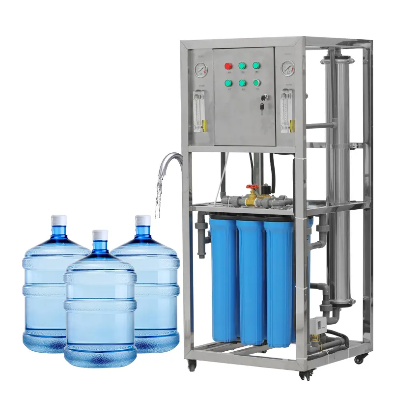 Línea de tratamiento de agua potable, producto industrial para tratamiento del agua, 250L/h