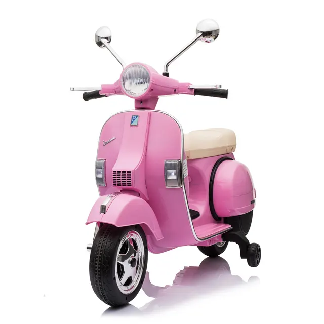 Licensed VESPA PX150 kids motor bikes pink motorcycle for girl children kids bike electric motorcycle for sale