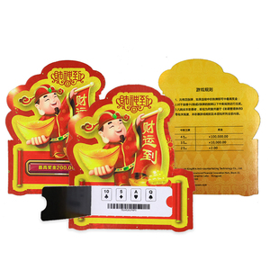 Manufacturers Pull Tab Print Matte Gloss Digital Printing Break Open One Window Pull Tabs Tickets - Product Image 1