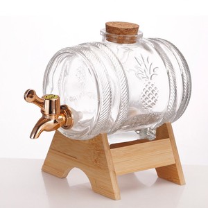 1L 3L <span class=keywords><strong>5L</strong></span> Mini cam şarap fıçısı ile dokunun ahşap kapak ahşap dirsek alkol infüzyon içme varil Ginseng tıp şarap şişesi