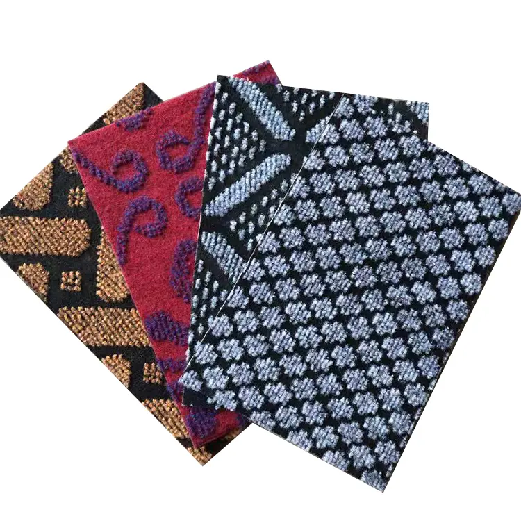 polyester einzel- doppelfarbiger jacquard vliesstoff nadel-geprägter teppich