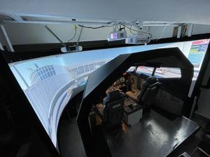 Pantalla de proyección de marco fijo curvo de película de 180 grados y 220 grados, simulador de vuelo, pantalla de proyección curva con cine plateado 3D - Product Image 6