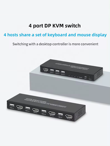 SYONG 4K @ 60Hz KVMスイッチ4コンピューターKVMスイッチDisplayportOneモニタースイッチでマウスキーボードプリンターUSB2.0デバイスを共有 - Product Image 3