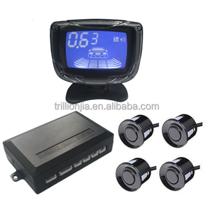 Sistema de sensor de estacionamiento LED Radar de respaldo inverso para automóvil Zumbador Alarma de advertencia Pantalla LED con 4 sensores de estacionamiento - Product Image 1