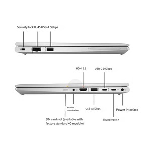 Hp-EliteBook 640 g10 intel core i5 13a generazione 12-core 14 pollici IPS computer portatile per personal computer portatili di casa - Product Image 5