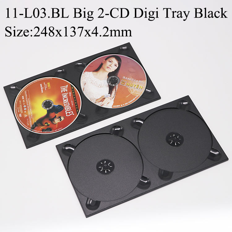 Plateau numérique 2 CD noir L03
