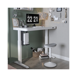 Popolare tavolo da tavolo in vetro temperato con supporto in altezza regolabile da tavolo per Computer con ricarica rapida e cassetto - Product Image 6