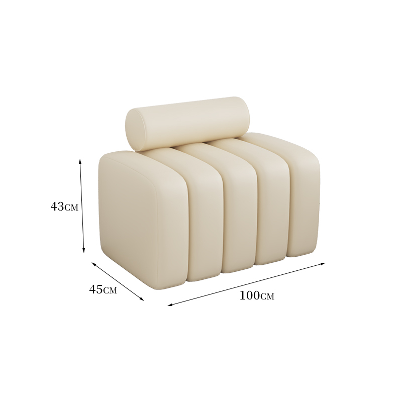 Creamy-white 100*45*43(pu leather)