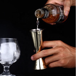 Fabrika doğrudan japonya tarzı 30ml 60ml toptan içecekler jimeasuring ölçme gümüş paslanmaz çelik barware şarap jigger - Product Image 5